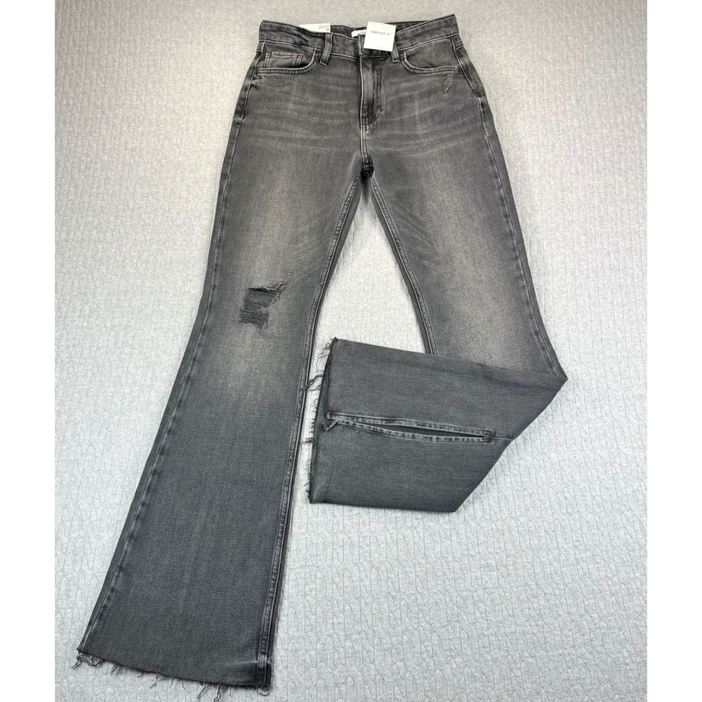 Forever 21 new with tags Bootcut Dress‎ Jeans Women 28X32 High Rise distressed